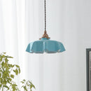 Vintage French Flower Pendant Light