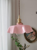 Vintage French Flower Pendant Light
