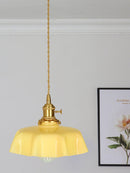 Vintage French Flower Pendant Light