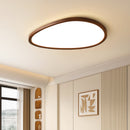 Scandinavian Wood Flush Ceiling Light