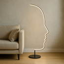 Sculptural Profile Outline Floor Lamp