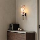 Alabaster Brass Wall Sconce