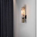 Alabaster Brass Wall Sconce