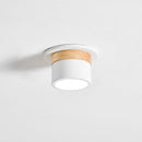 Wood Accent Drum Ceiling Light