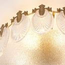 Lustre de teto de agrupamento de pétalas de vidro