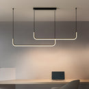 Contemporary Linear Loop Pendant Light