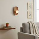 Contemporary Wall Mounted Wooden Lamp