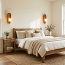 Contemporary Wall Mounted Wooden Lamp