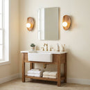 Contemporary Wall Mounted Wooden Lamp