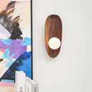 Contemporary Wall Mounted Wooden Lamp