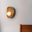 Contemporary Wall Mounted Wooden Lamp
