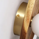 Contemporary Wall Mounted Wooden Lamp