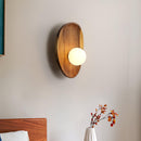Contemporary Wall Mounted Wooden Lamp