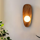 Contemporary Wall Mounted Wooden Lamp