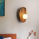 Contemporary Wall Mounted Wooden Lamp
