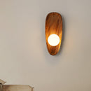 Contemporary Wall Mounted Wooden Lamp