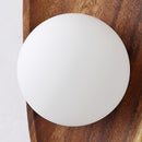 Contemporary Wall Mounted Wooden Lamp