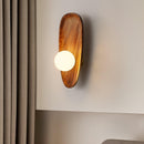 Contemporary Wall Mounted Wooden Lamp