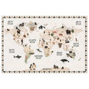 Animal Map Area Rug