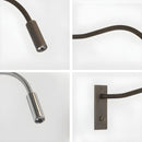 Adjustable LED Gooseneck Wall Light