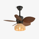 Palm Leaf Ceiling Fan Light