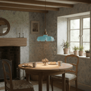 Vintage French Flower Pendant Light