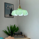 Vintage French Flower Pendant Light