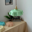 Vintage French Flower Pendant Light