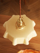 Vintage French Flower Pendant Light