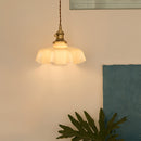 Vintage French Flower Pendant Light