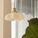 Vintage French Flower Pendant Light