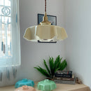 Vintage French Flower Pendant Light