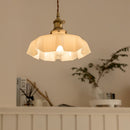 Vintage French Flower Pendant Light