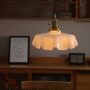 Vintage French Flower Pendant Light