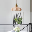 Vintage French Flower Pendant Light