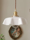 Vintage French Flower Pendant Light