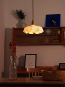 Vintage French Flower Pendant Light