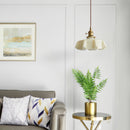 Vintage French Flower Pendant Light