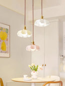 Vintage French Flower Pendant Light