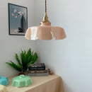 Vintage French Flower Pendant Light
