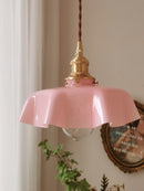 Vintage French Flower Pendant Light