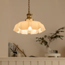 Vintage French Flower Pendant Light