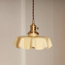 Vintage French Flower Pendant Light