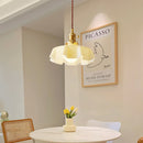 Vintage French Flower Pendant Light