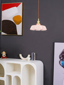 Vintage French Flower Pendant Light