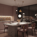 Geometric Shape Art Modern Chandelier LED Ceiling Light