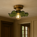 Verdant Glass Bloom Ceiling Light