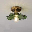 Verdant Glass Bloom Ceiling Light