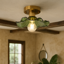Verdant Glass Bloom Ceiling Light