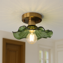 Verdant Glass Bloom Ceiling Light